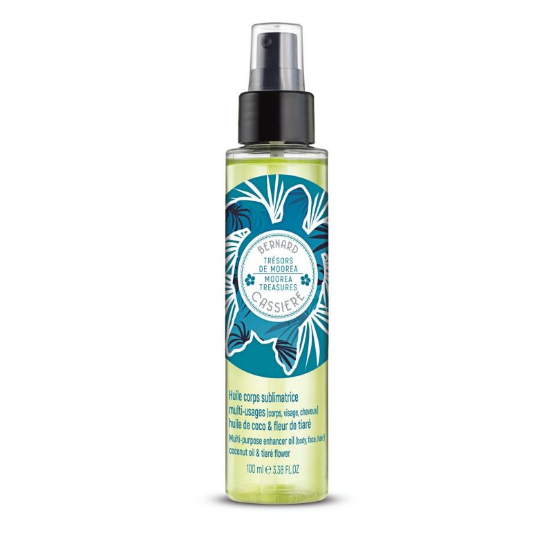 Huile sublimatrice multi-usages huile de coco & fleur de tiaré Huile sublimatrice multi-usages huile de coco & fleur de tiaré